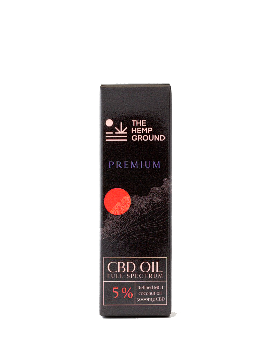 Confezione di olio di CBD al 5% a spettro completo