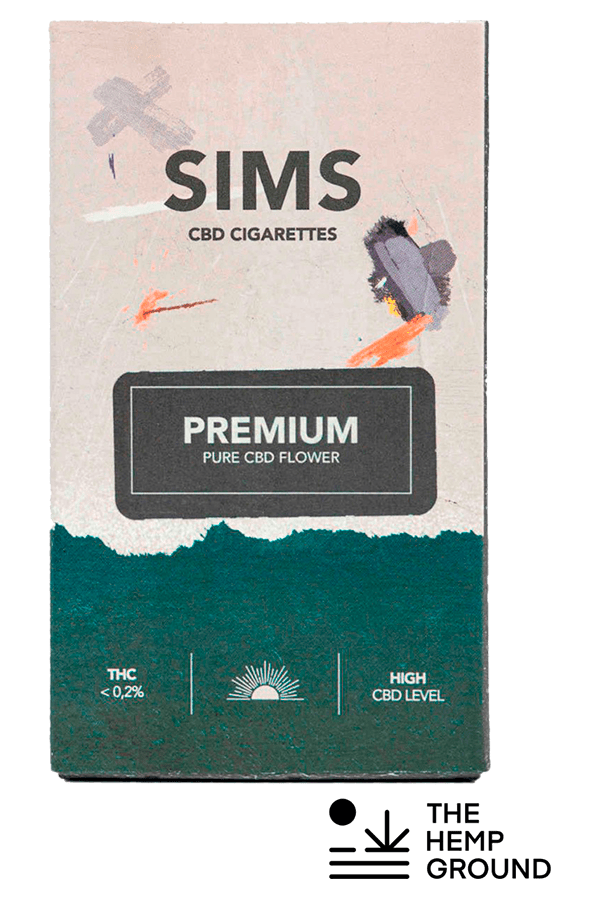 Front side of the CBD SIMS premium pack
