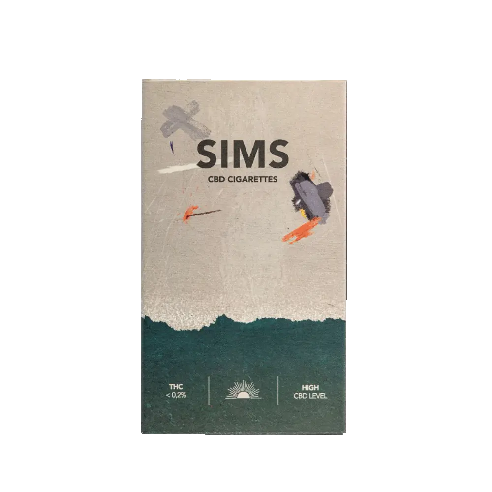 Sims Cigarettes packaging