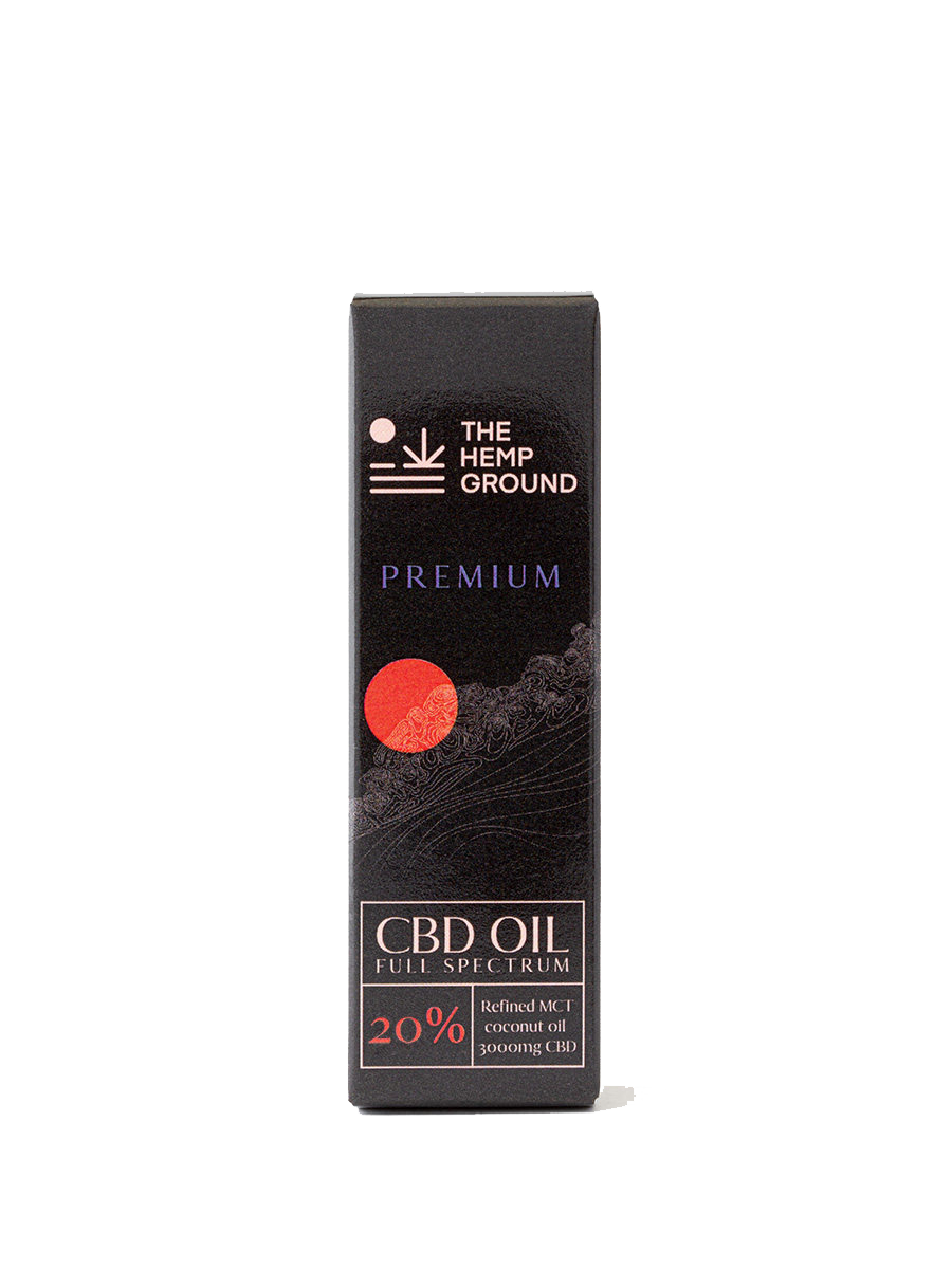 Confezione di olio di CBD al 20% a spettro completo