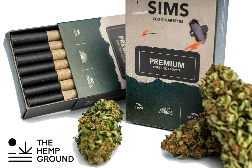 CBD flowers and CBD SIMS Premium cigarrettes
